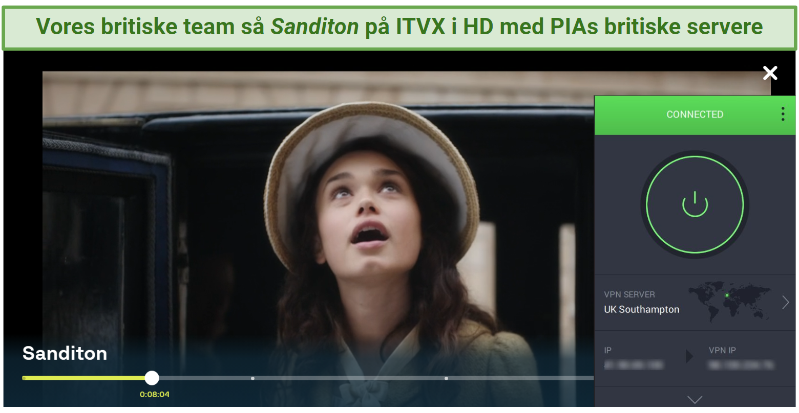 Watching Sanditon on ITVX with PIA